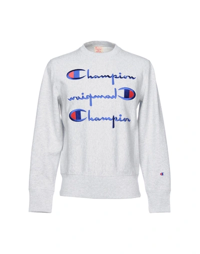 Shop Champion Sweatshirts In Grey
