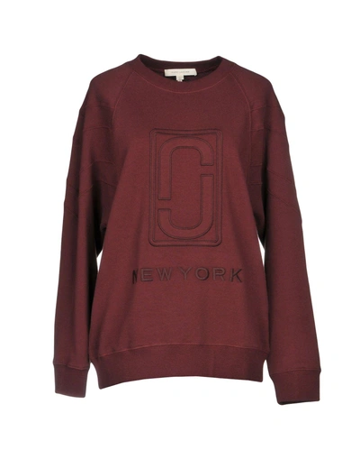 Shop Marc Jacobs Sweatshirt In Deep Purple