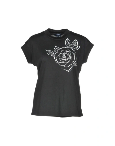 Shop Armani Jeans T-shirt In Black