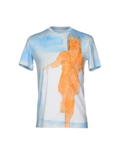 Shop Christopher Kane T-shirt In Sky Blue