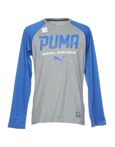 Shop Puma T-shirts In Grey