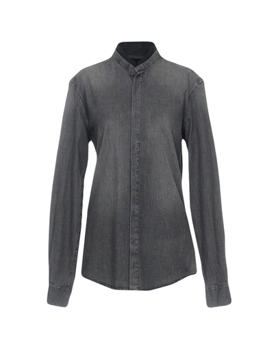 Shop Antony Morato Denim Shirt In Lead