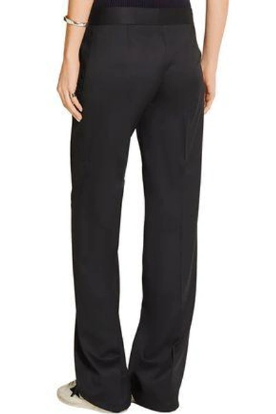 Shop Stella Mccartney Jasmine Wool-twill Straight-leg Pants In Black