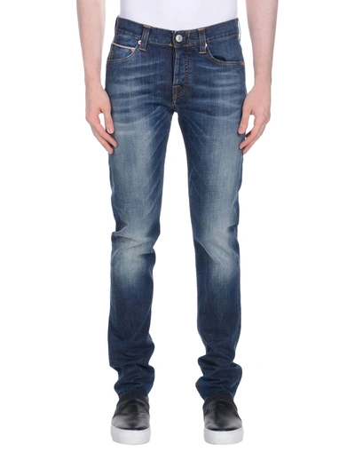 Shop Care Label Man Jeans Blue Size 28 Cotton, Elastane