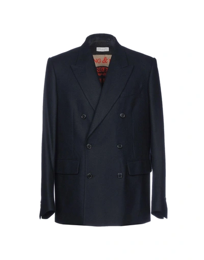 Shop Dries Van Noten Blazer In Dark Blue