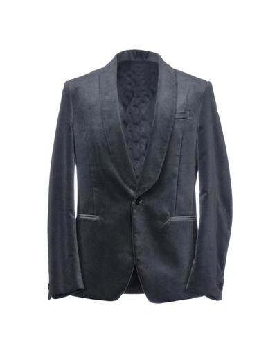 Shop Mauro Grifoni Suit Jackets In Steel Grey