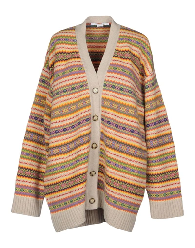 Shop Stella Mccartney Cardigans In Sand