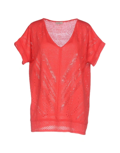 Shop Maison Ullens Sweater In Coral
