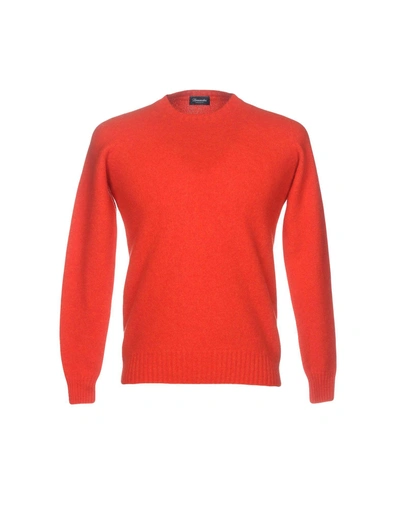 Shop Drumohr Man Sweater Red Size 44 Lambswool