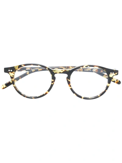 Epos Round Frame Glasses In Brown