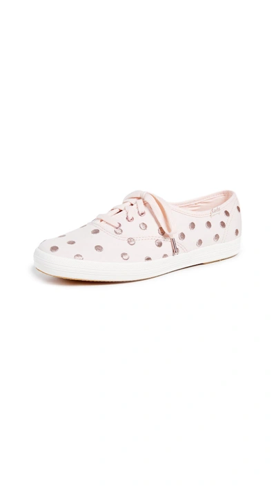 Shop Keds X Kate Spade Dancing Dot Sneakers In Pale Pink