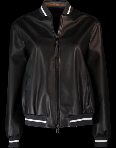 Shop Brunello Cucinelli Reversible Bomber Jacket In Black