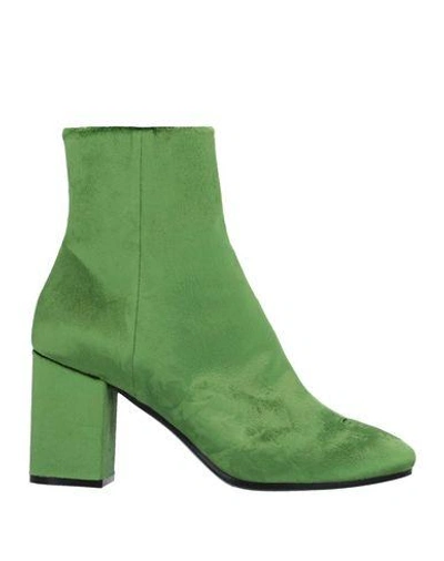 Shop Balenciaga Ankle Boots In Green