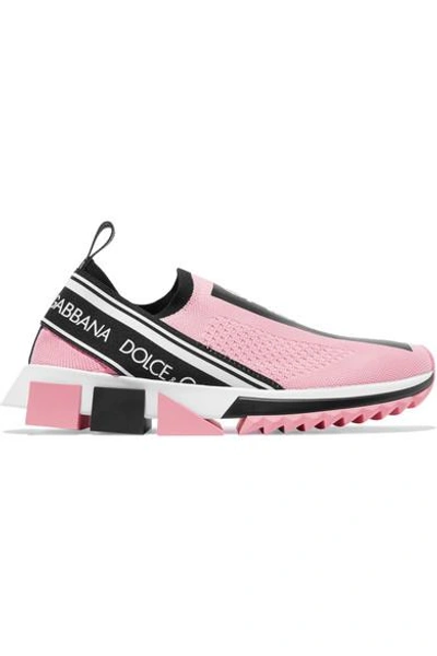 Dolce & Gabbana Dolce And Gabbana Pink Sorrento Slip-on Sneakers | ModeSens