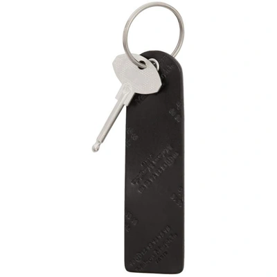 Shop Maison Margiela Black Replica Keychain In 900 Black