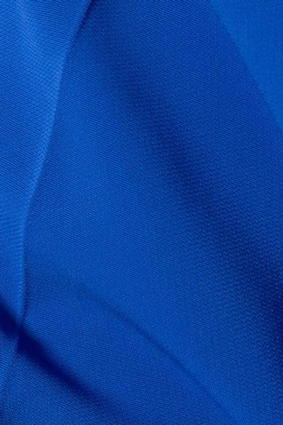 Shop Antonio Berardi Cropped Stretch-cady Flared Pants In Blue