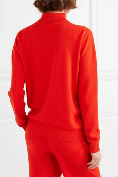 Shop Jil Sander Cashmere Turtleneck Sweater In Red