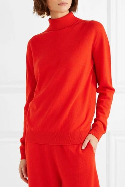 Shop Jil Sander Cashmere Turtleneck Sweater In Red