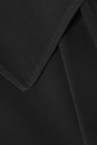 Shop Antonio Berardi Asymmetric Crepe Maxi Skirt In Black