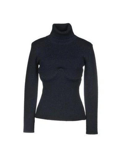 Shop Balenciaga Turtleneck In Dark Blue