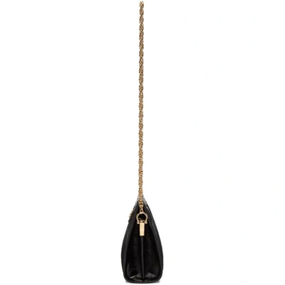 Gucci Black Suede Small Ophidia Chain Bag In Black Multi