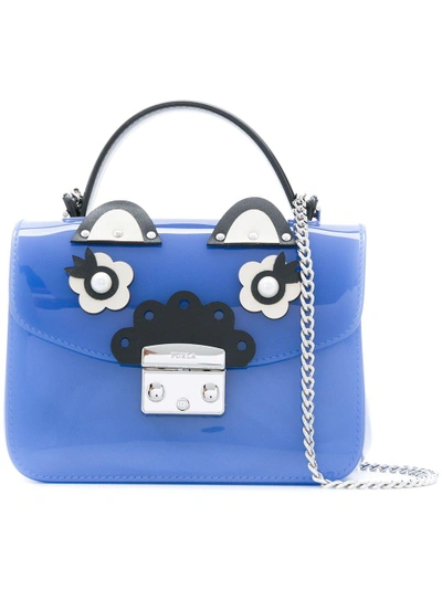 Shop Furla Mini Metropolis Cross Body Bag - Blue