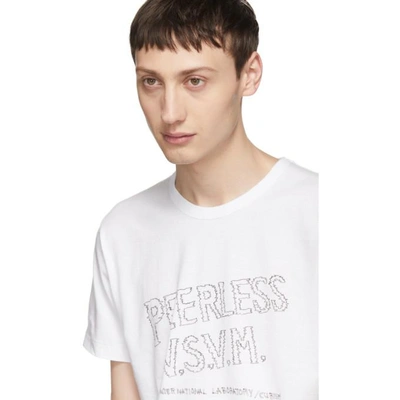 Shop Visvim White Peerless Sketch Wide T-shirt In Black