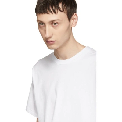 Shop Rag & Bone Rag And Bone White Wrap Around Logo T-shirt In 100 White