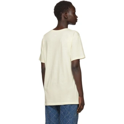 Shop Gucci Beige Guccy Internaive Xxv T-shirt In 7561 Beige
