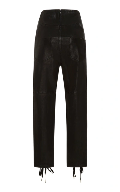 Shop Marissa Webb Nilda Stretch Leather Pant In Black