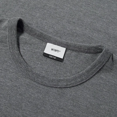 Shop Wtaps Design Tee In Grey