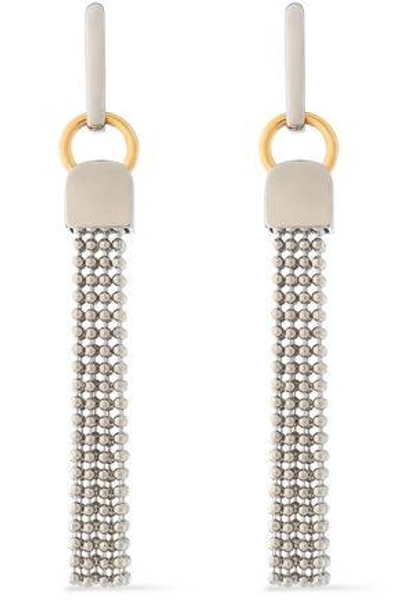 Shop Alexander Wang Woman Gold And Silver-plated Earrings Silver