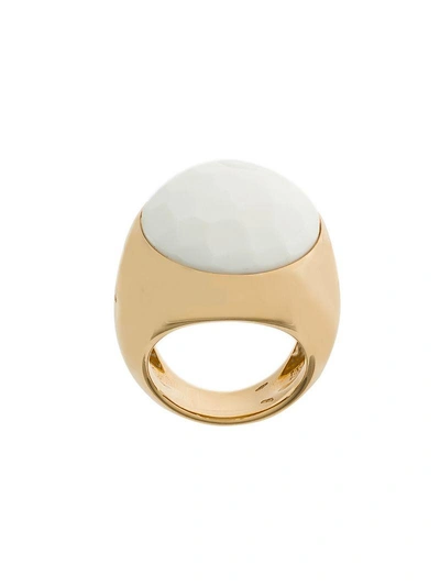 Shop Pomellato 18kt Rose Gold Victoria Cacholong Ring - White