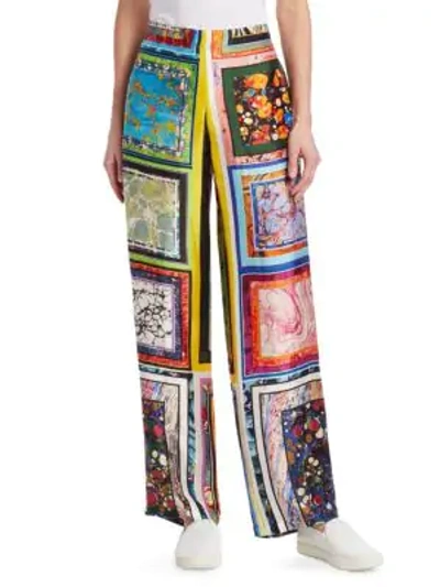 Shop Rosie Assoulin Marble Pajama Pants In Multi