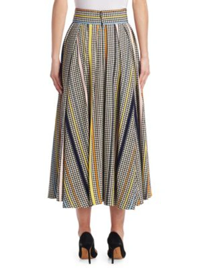 Shop Rosie Assoulin Full A-line Skirt In Multi