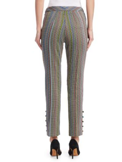 Shop Rosie Assoulin Oboe Striped Pants In Rainbow