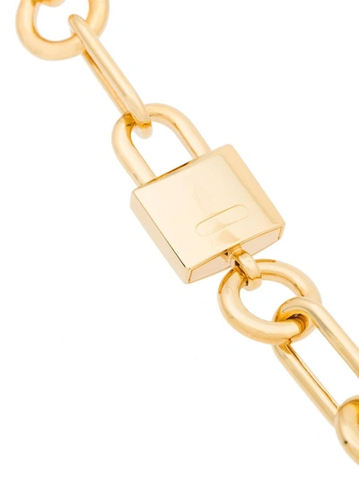 Shop Ambush Gold Padlock Link Bracelet - Metallic