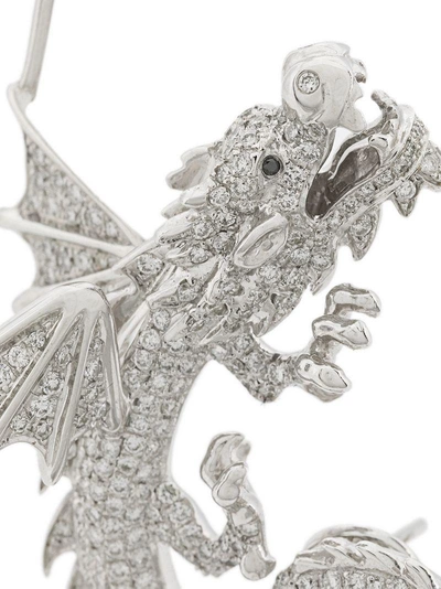 Shop Elise Dray Dragon Cuff Earring In Metallic