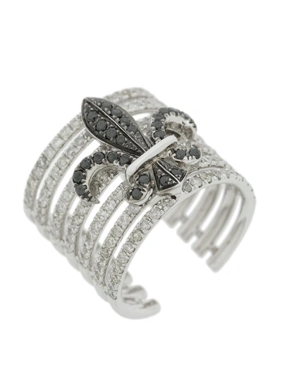 Shop Elise Dray Crown Embellished Ring - Metallic