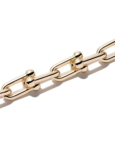 Shop Tiffany & Co 18kt Yellow Gold Tiffany City Hardwear Link Bracelet In Metallic