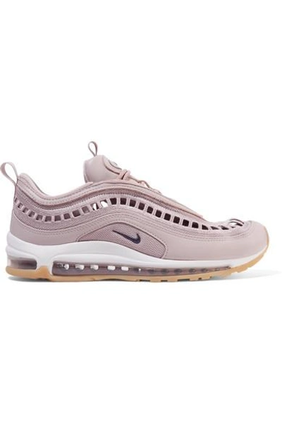 Shop Nike Air Max 97 Ultra 17 Si Cutout Mesh And Leather Sneakers In Lilac