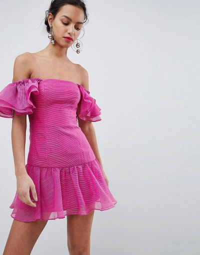 Shop Keepsake Ruffle Mini Dress - Pink