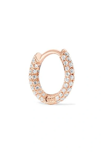 Shop Maria Tash 18-karat Rose Gold Diamond Earring