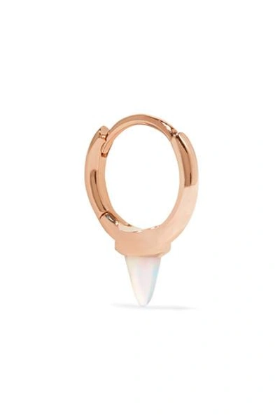 Shop Maria Tash 14-karat Rose Gold Opal Earring