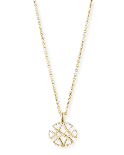 Shop Goshwara Freedom Pave Diamond Pendant Necklace, 30"l