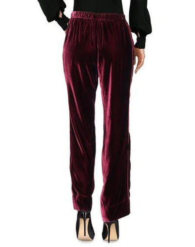 Shop F.r.s For Restless Sleepers F. R.s. For Restless Sleepers Woman Pants Burgundy Size S Viscose, Cupro In Red