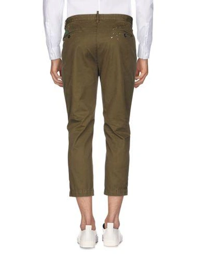 Shop Dsquared2 3/4-length Shorts In Military Green
