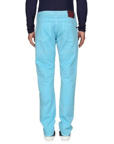 Shop Isaia Jeans In Turquoise