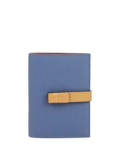 Shop Loewe Medium Vertical Leather Wallet In Varsity Blue