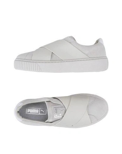 Shop Puma Platform X Wn's Woman Sneakers Light Grey Size 7 Soft Leather
